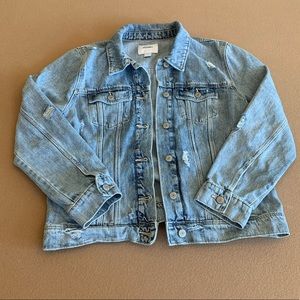 Old Navy distressed jean jacket